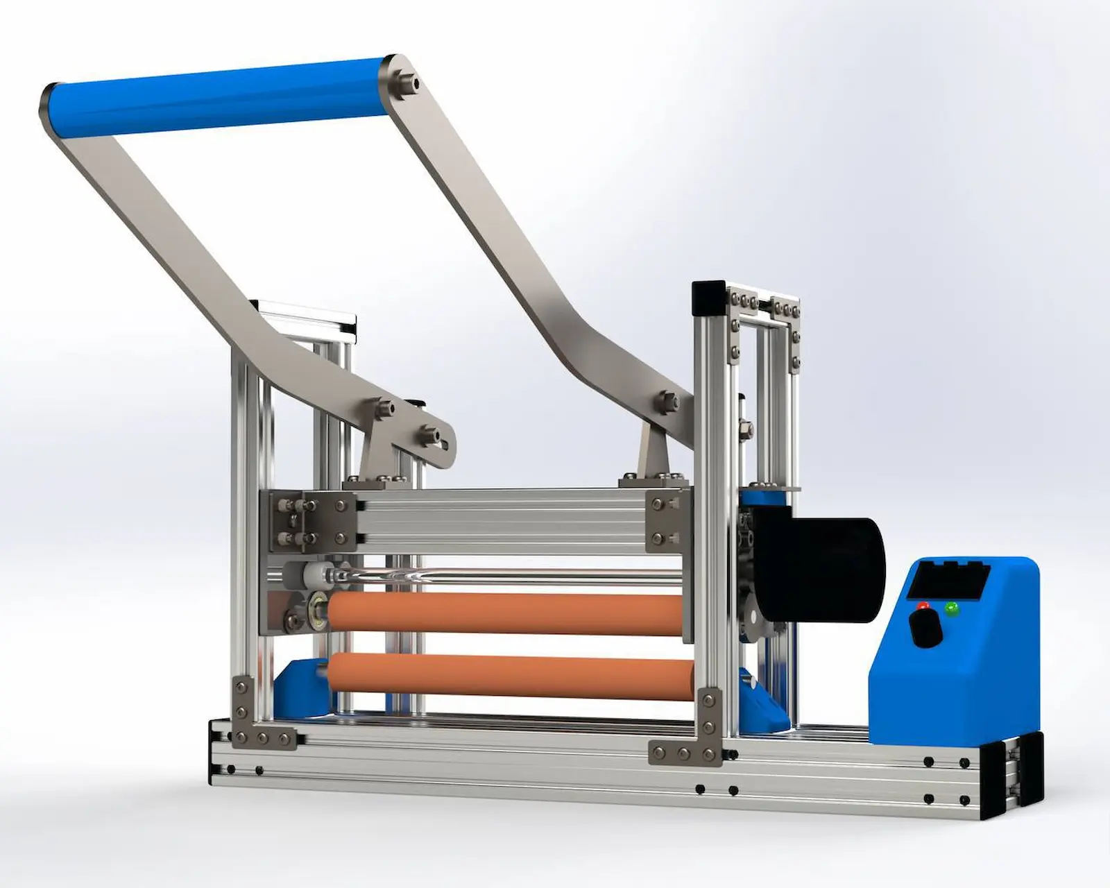 Промышленный механизм (станок-ламинатор), изготовленный с нуля